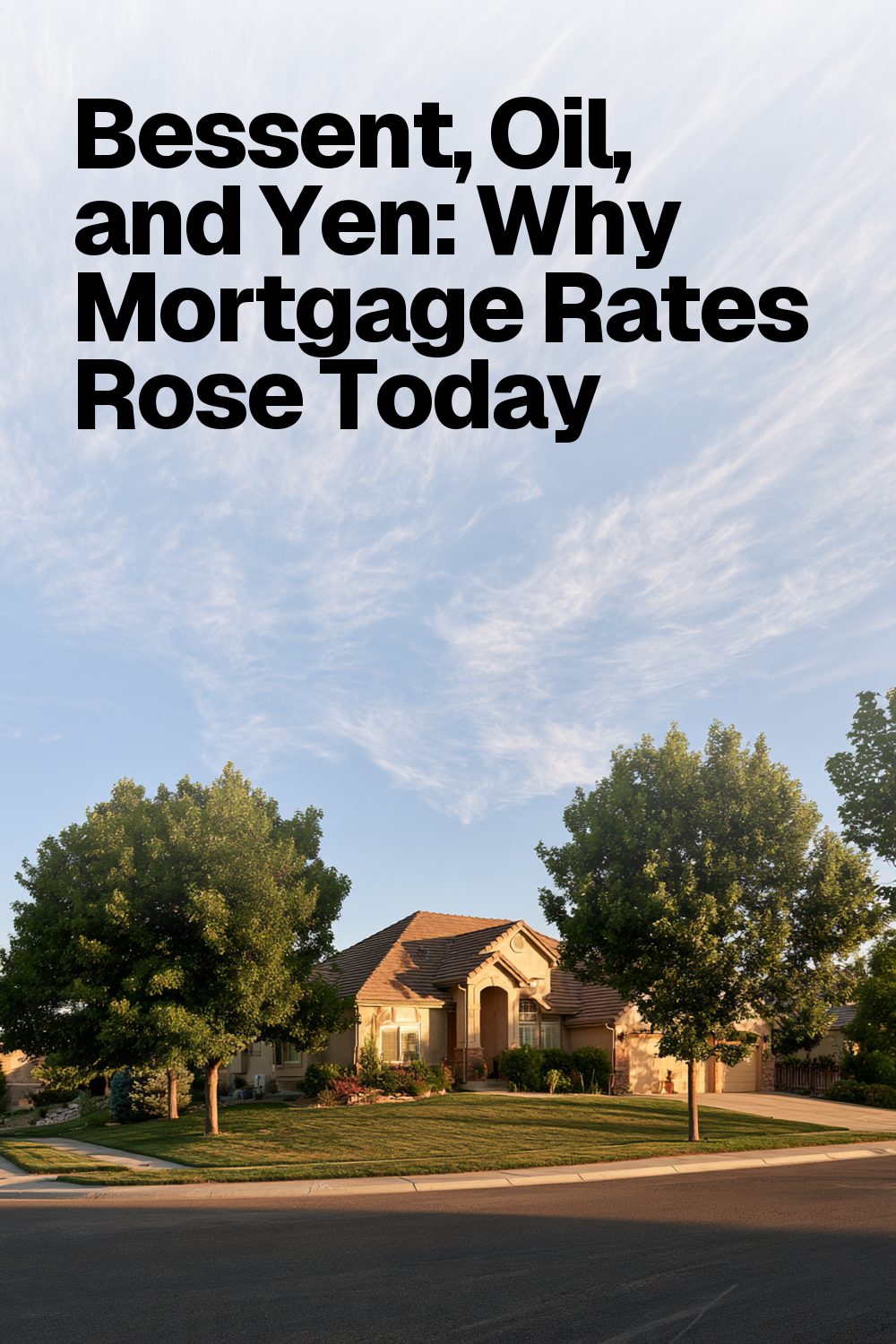 Bessent, Oil, and Yen: Why Mortgage Rates Rose Today