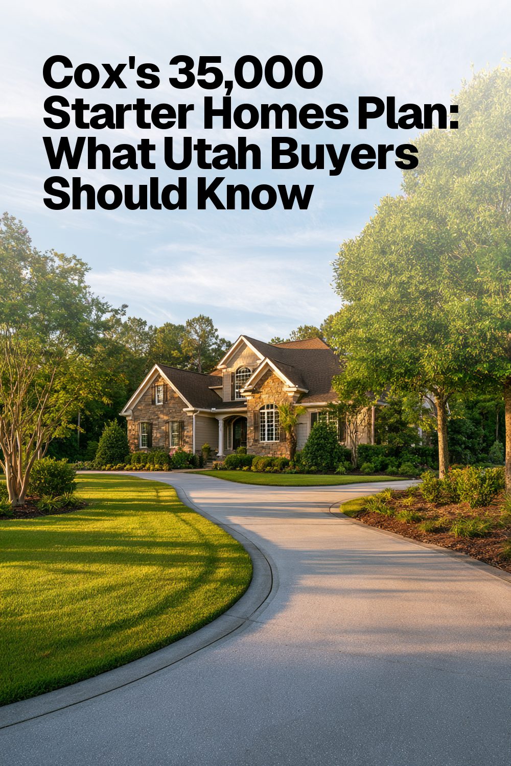 Cox's 35,000 Starter Homes Plan: What Utah Buyers Should Know