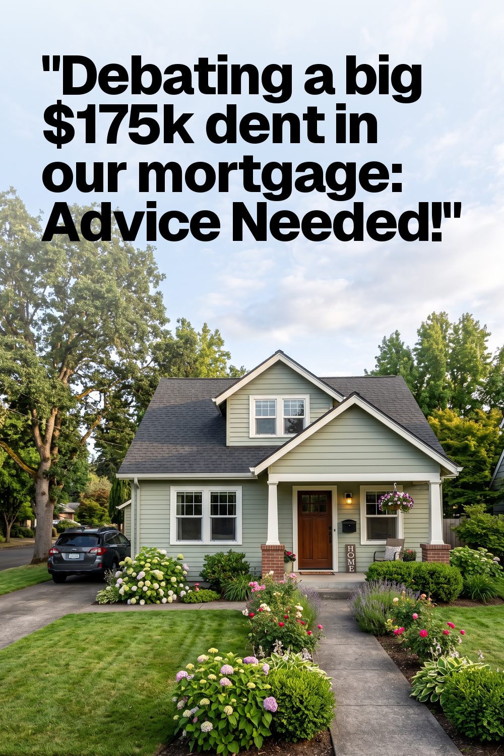 "Debating a big $175k dent in our mortgage: Advice Needed!"