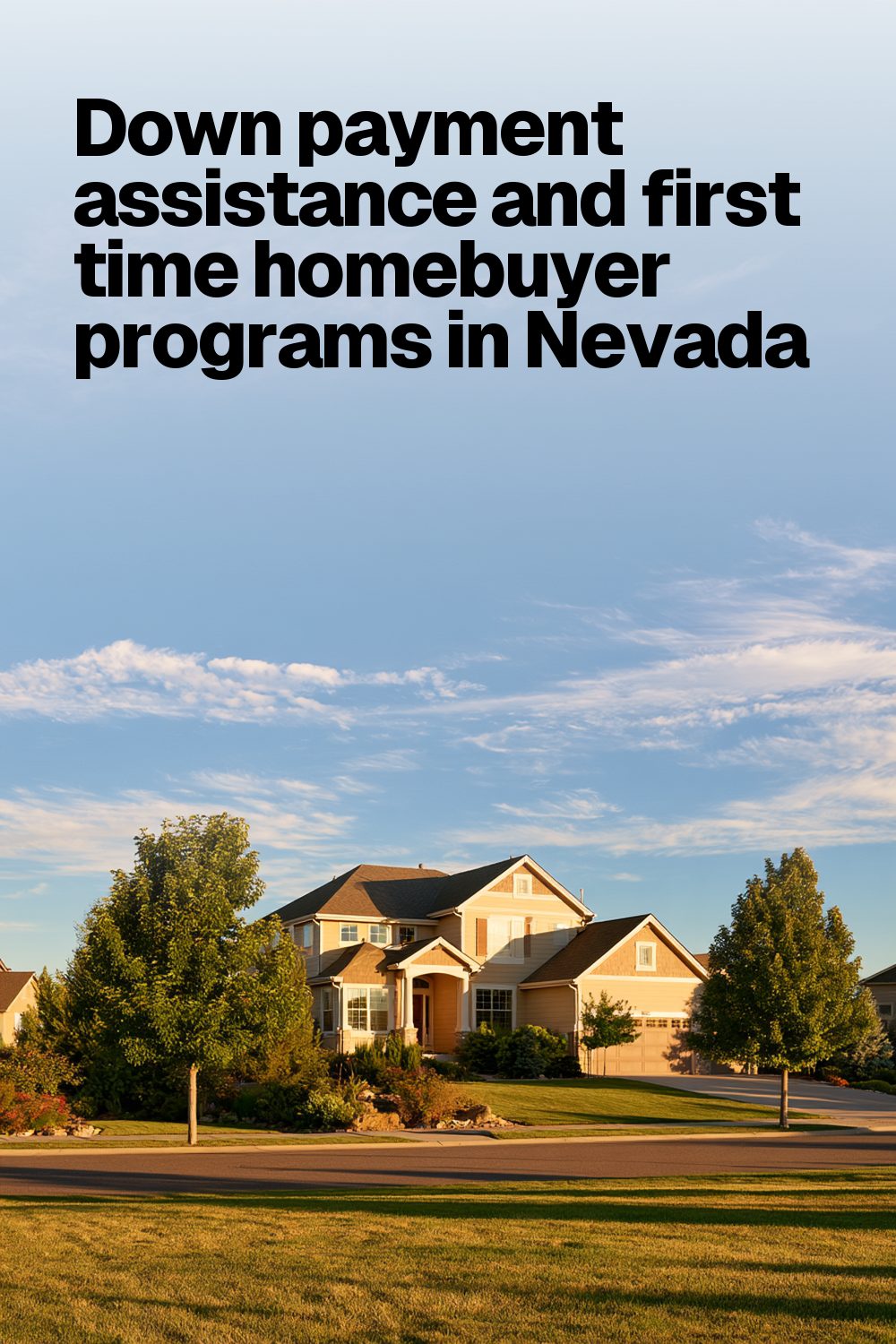 Down payment assistance and first time homebuyer programs in Nevada