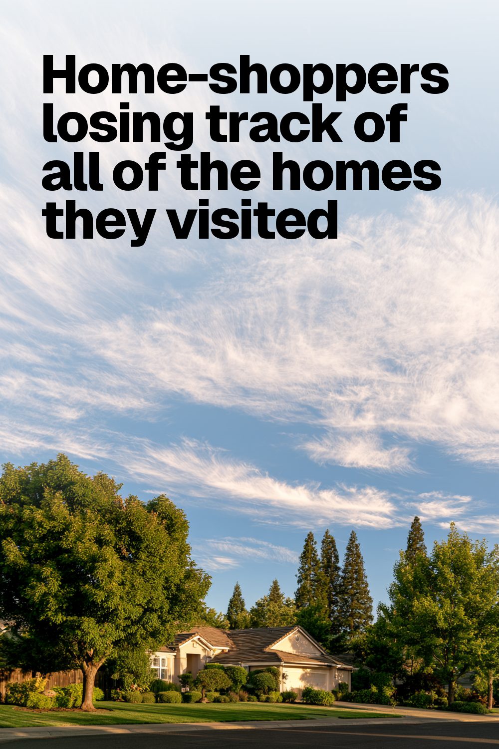 Home-shoppers losing track of all of the homes they visited