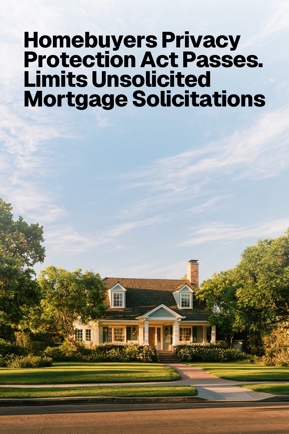 Homebuyers Privacy Protection Act Passes. Limits Unsolicited Mortgage Solicitations