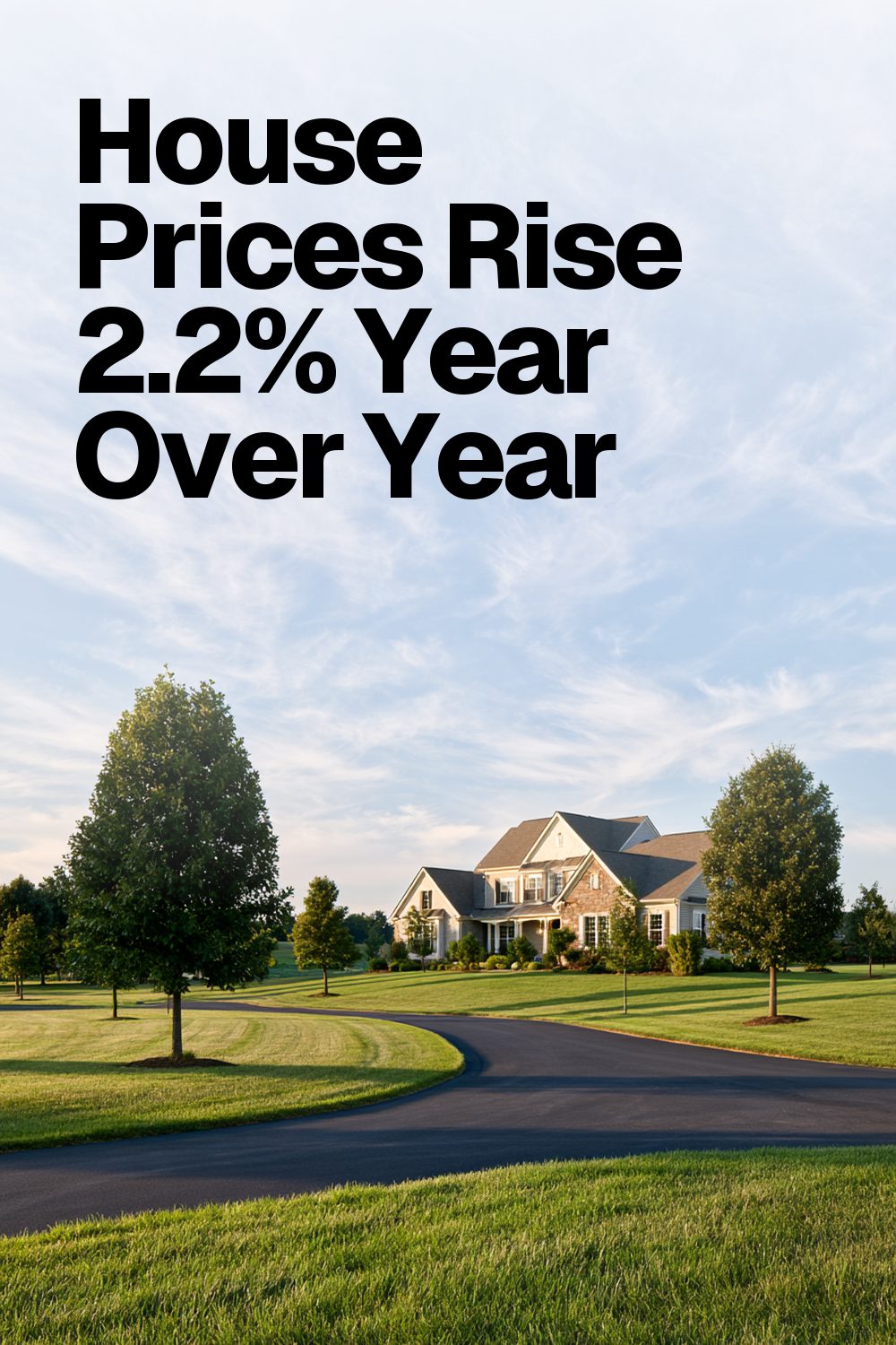 House Prices Rise 2.2% Year Over Year