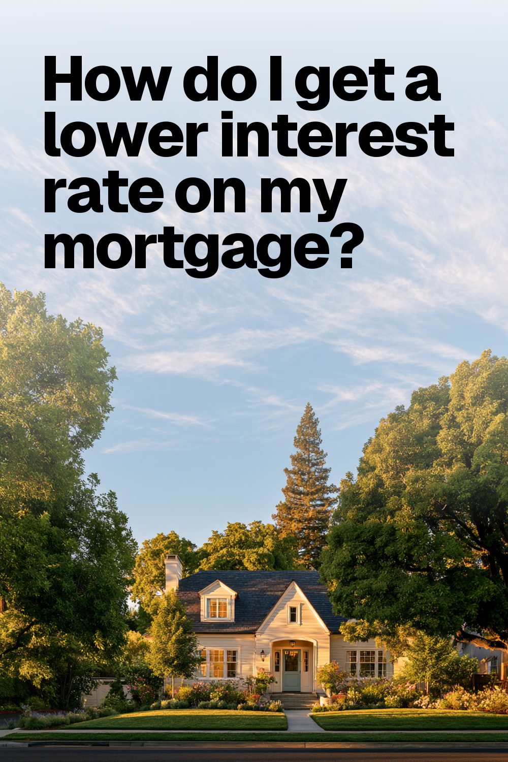 How do I get a lower interest rate on my mortgage?
