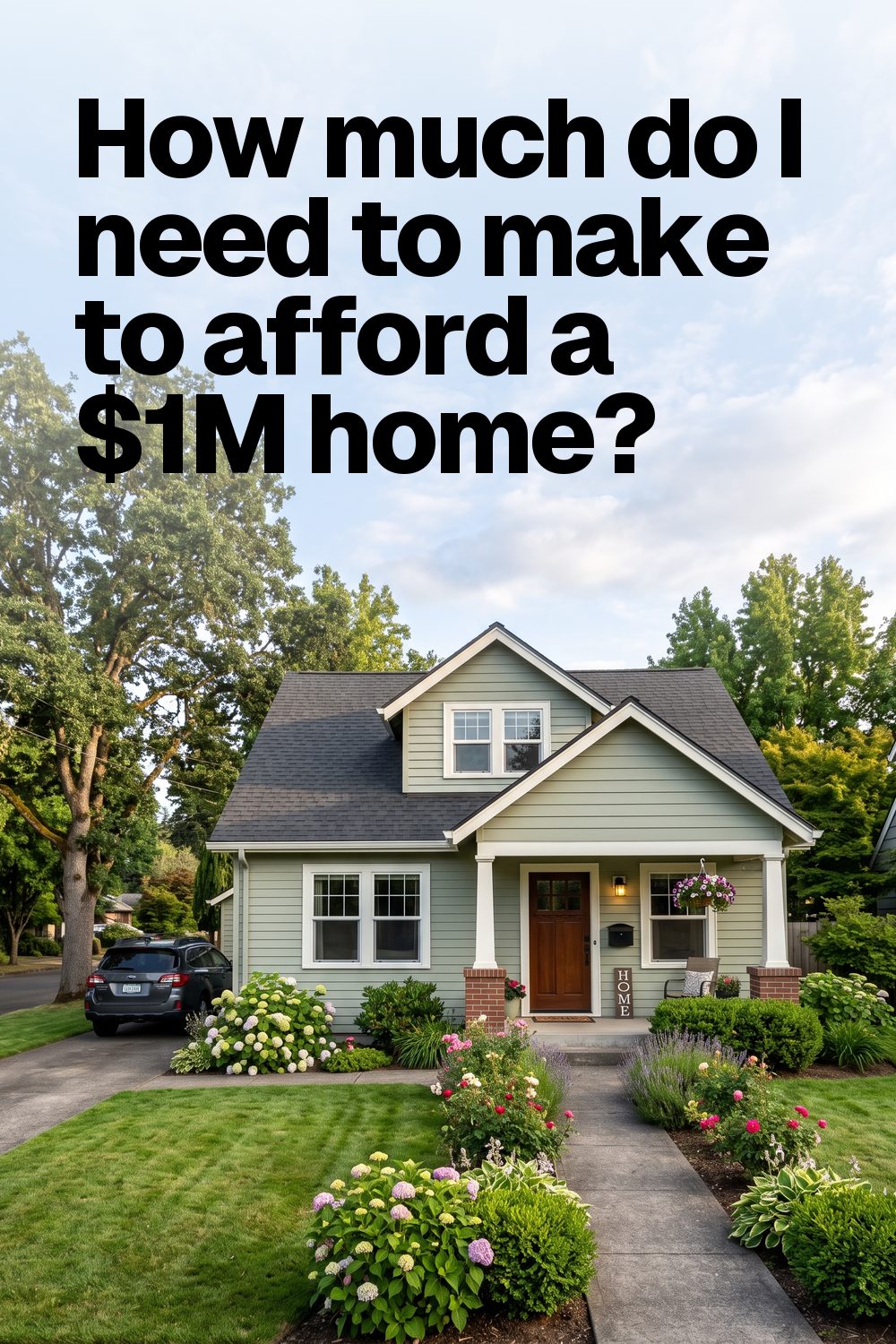 How much do I need to make to afford a $1M home?