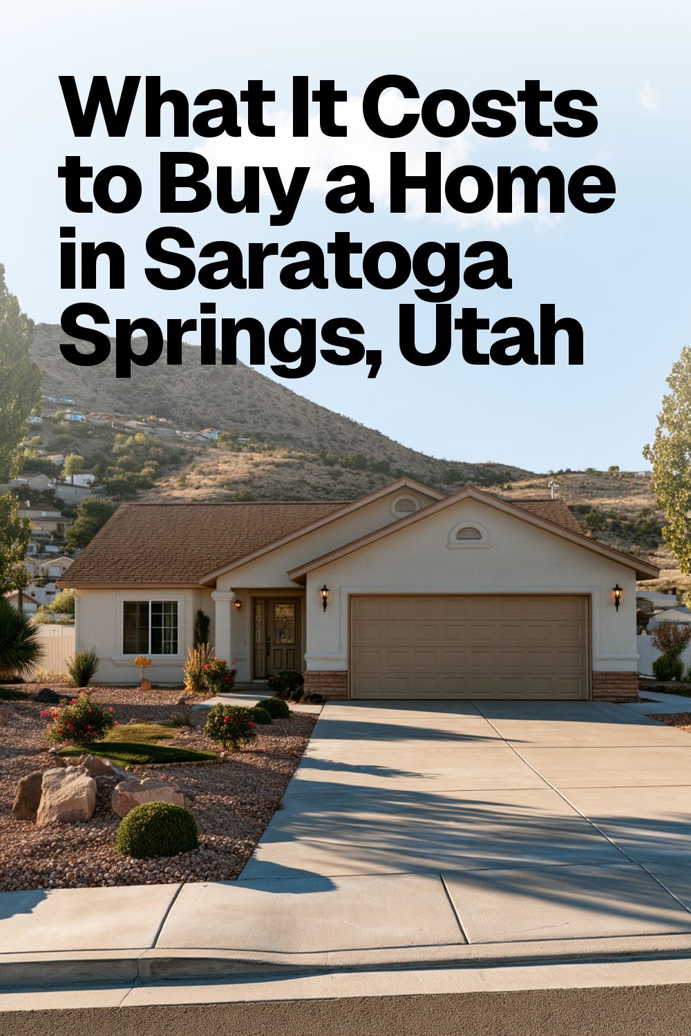 What It Costs to Buy a Home in Saratoga Springs, Utah