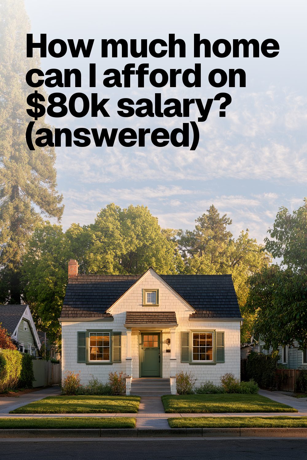 How much home can I afford on $80k salary? (answered)