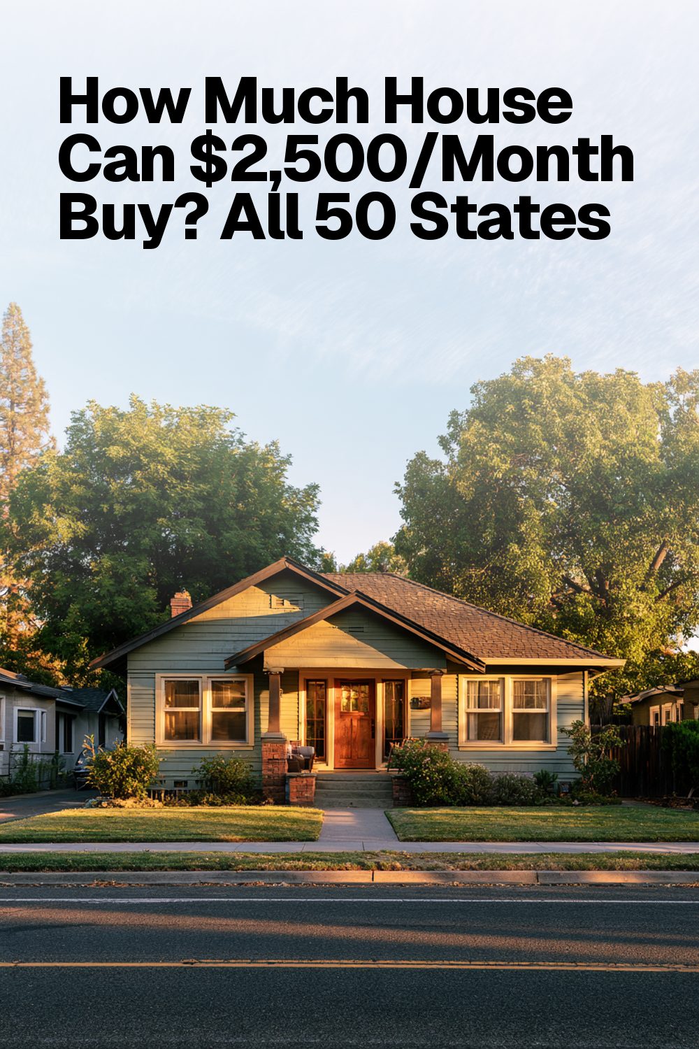 How Much House Can $2,500/Month Buy? All 50 States