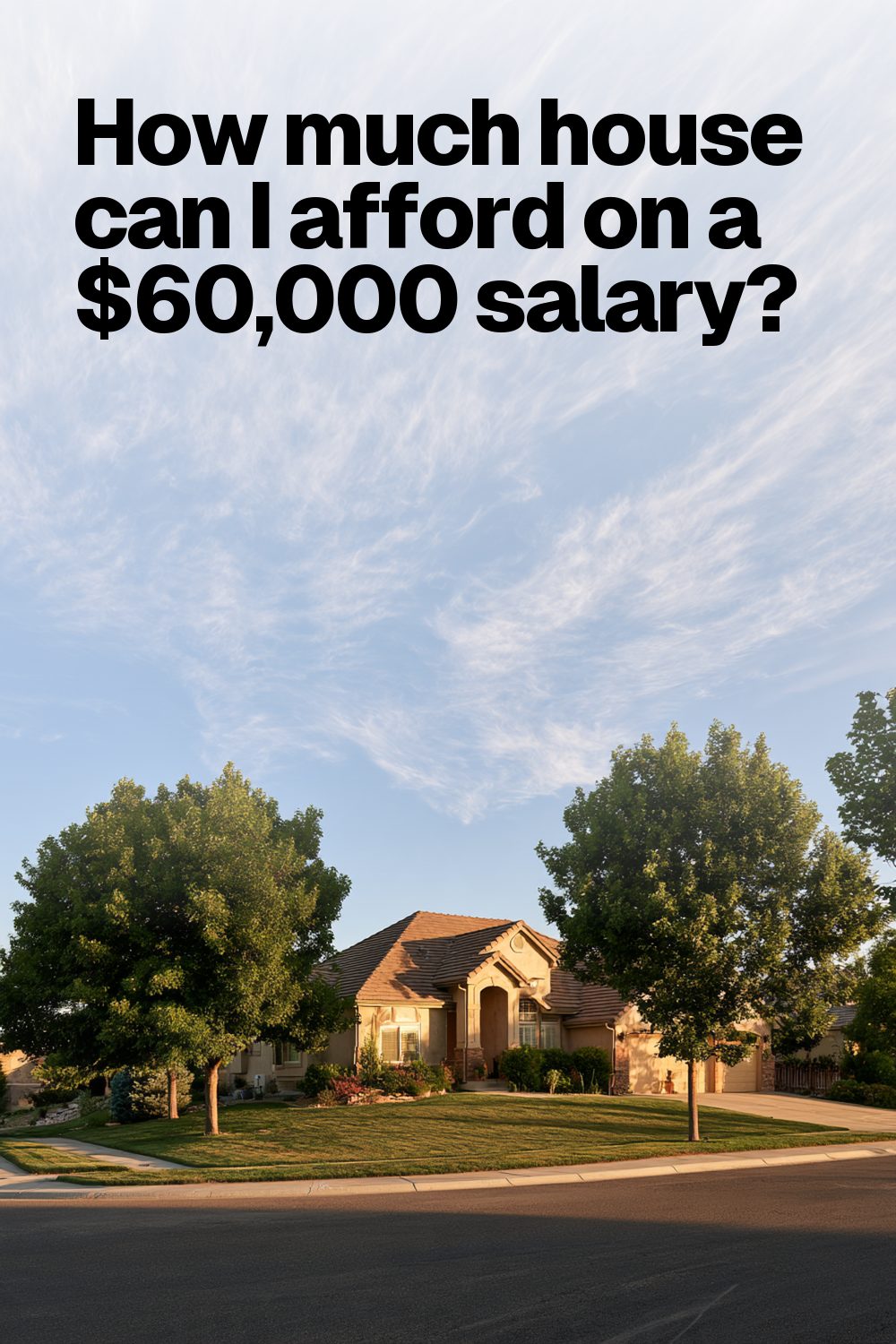 How much house can I afford on a $60,000 salary?