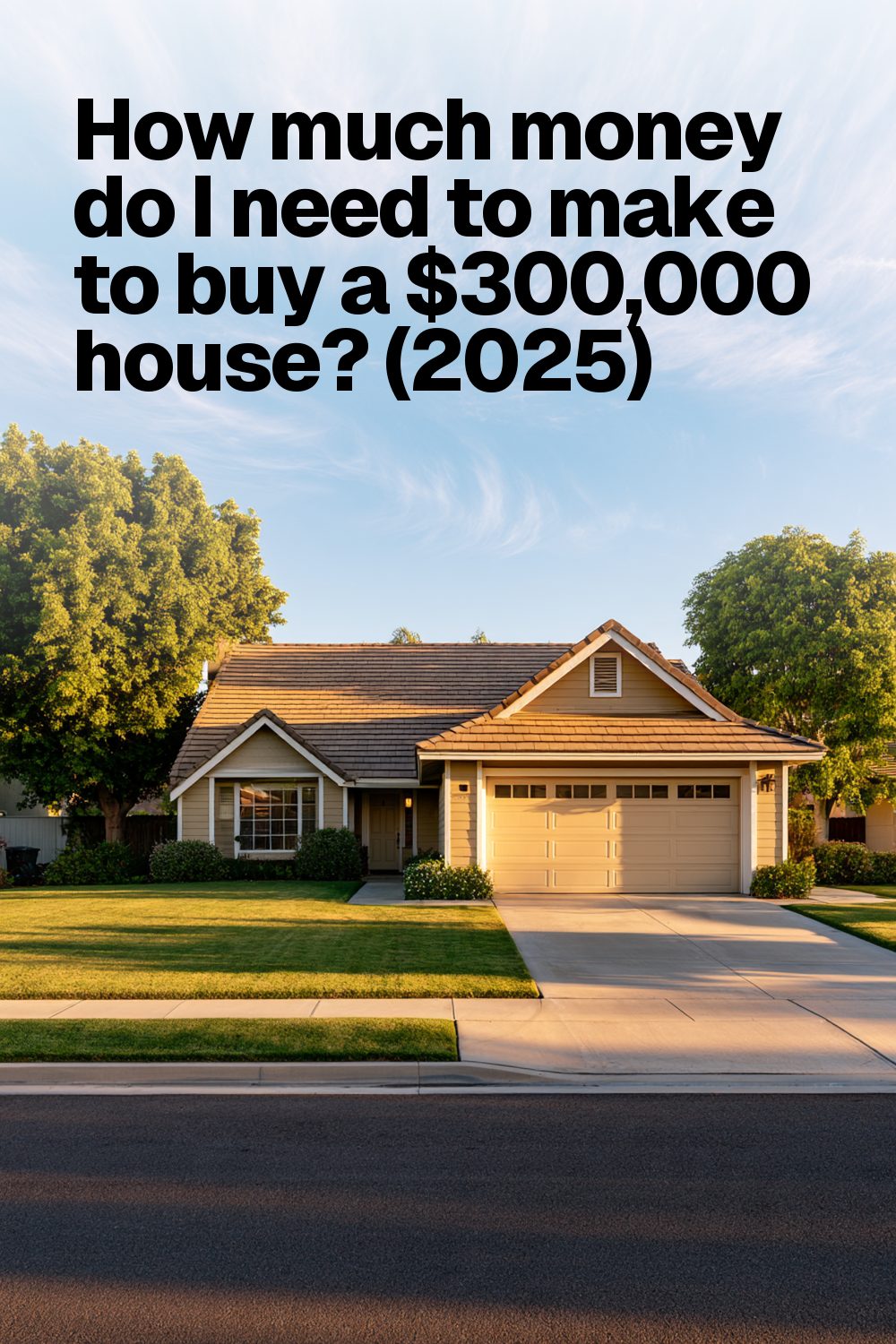 How much money do I need to make to buy a $300,000 house? (2025)