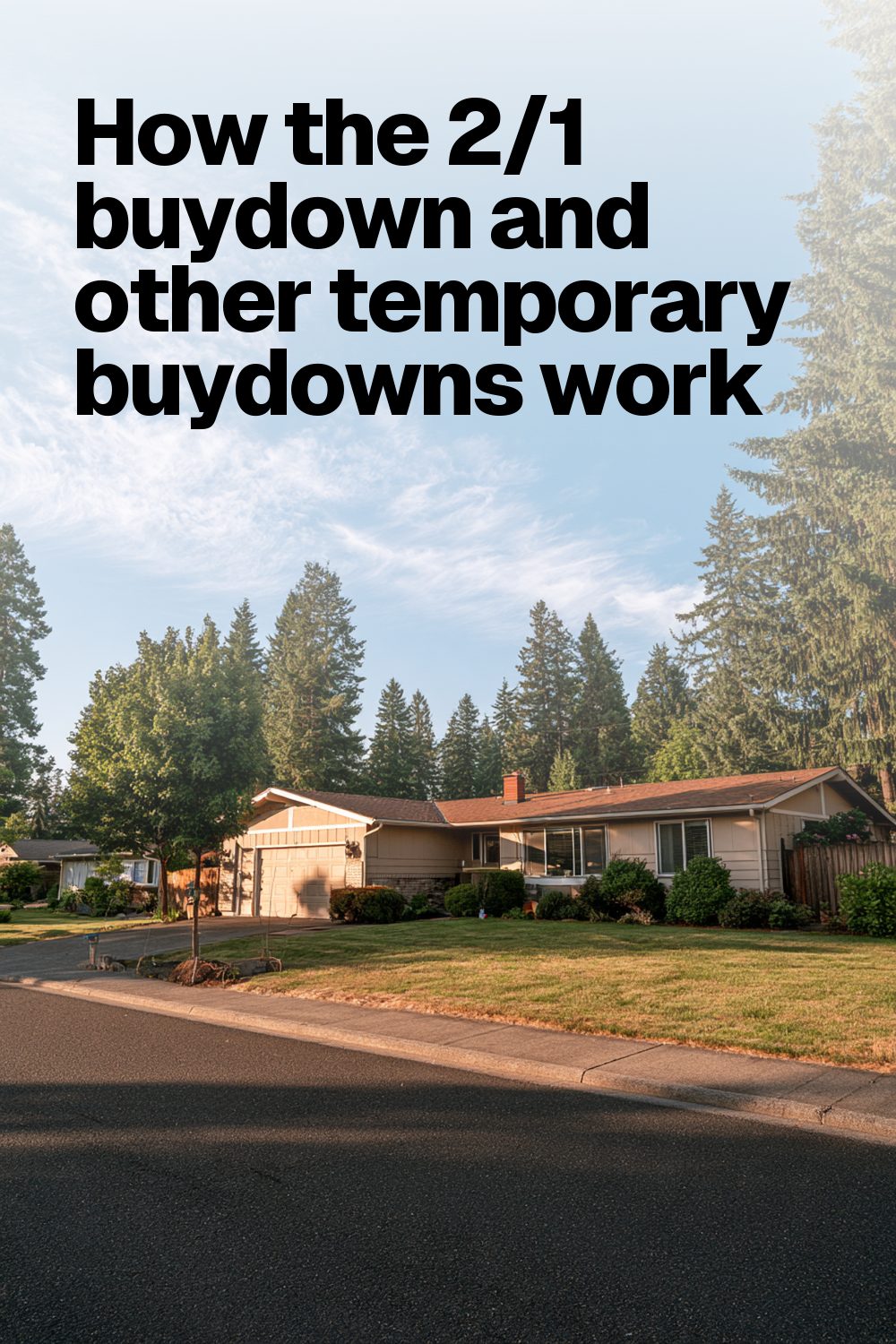 How the 2/1 buydown and other temporary buydowns work
