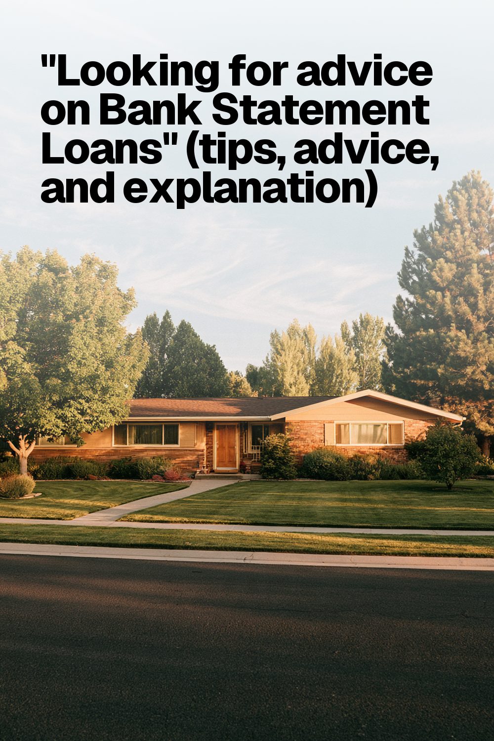 "Looking for advice on Bank Statement Loans" (tips, advice, and explanation)