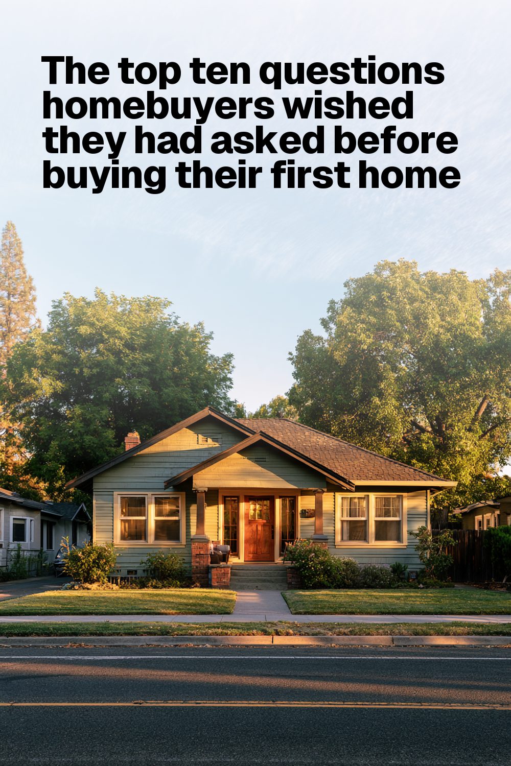 The top ten questions homebuyers wished they had asked before buying their first home