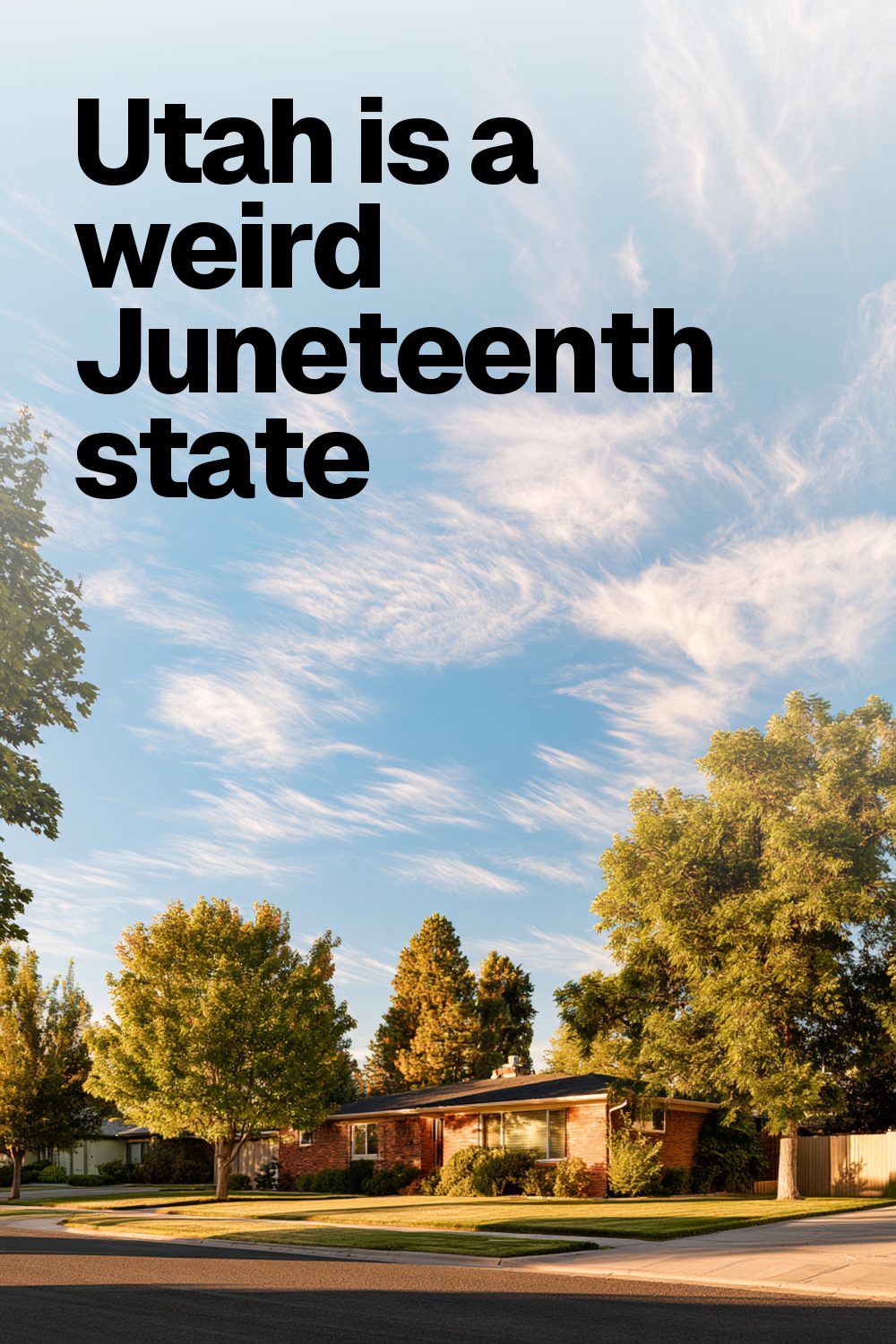 Utah is a weird Juneteenth state