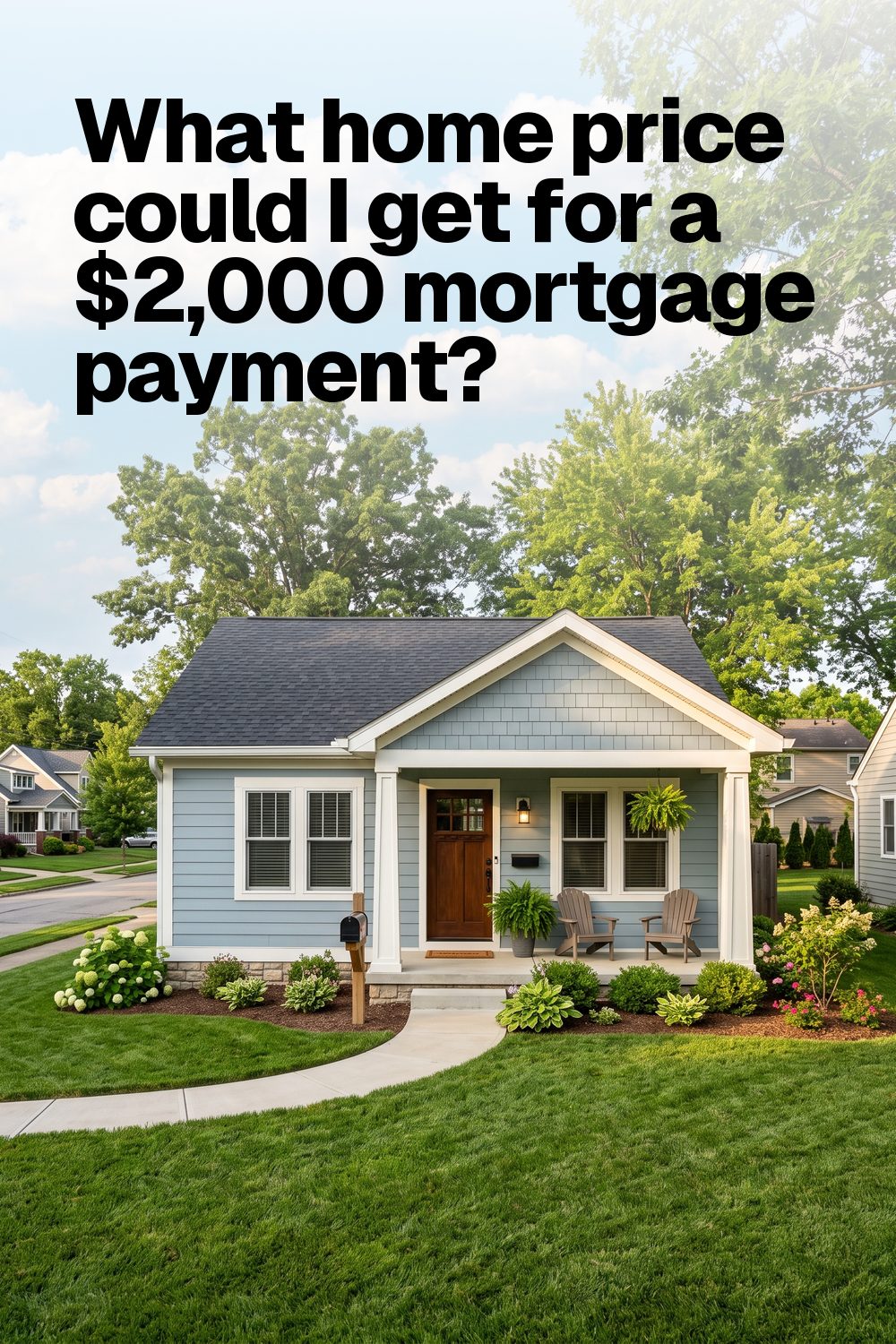 What home price could I get for a $2,000 mortgage payment?