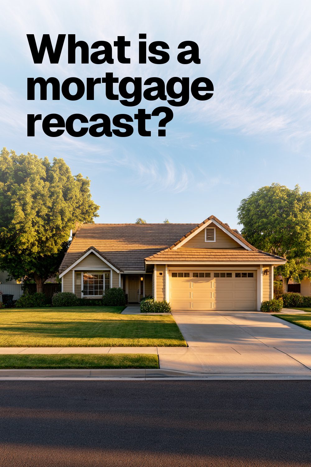 What is a mortgage recast?