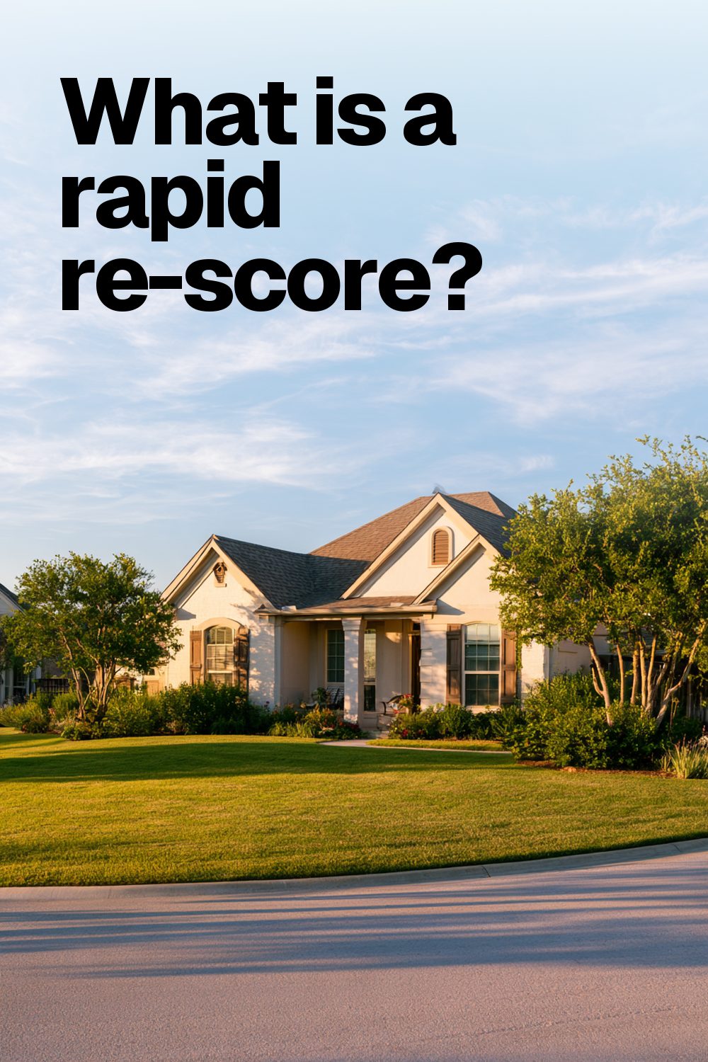 What is a rapid re-score?
